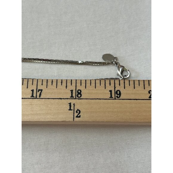 Express Silver and Gold Tone Dual Layer Bar Pendant Necklace Minimalist - Picture 4 of 7